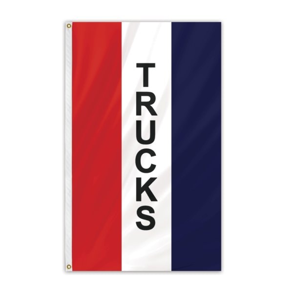 Global Flags Unlimited Trucks Message Flag 3'x5' Vertical Flag 204621 Zoro